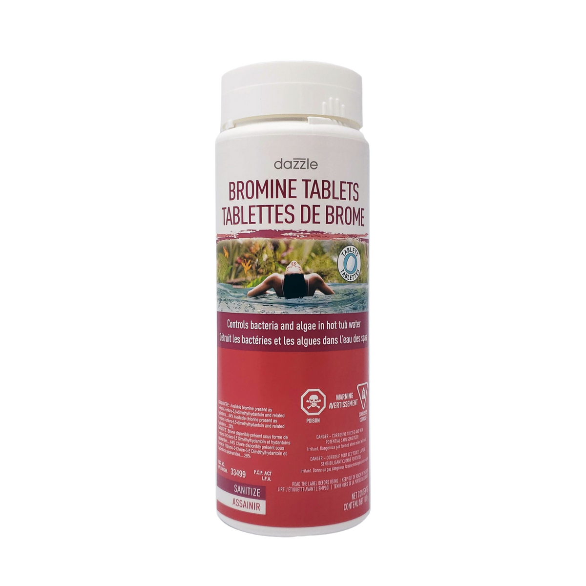 Dazzle™ Bromine Tablets - Controls bacteria and algae in hot tub water