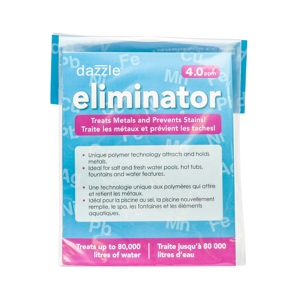 Dazzle™ Eliminator - Treats Metals and Prevents Stains! (4.0 ppm)