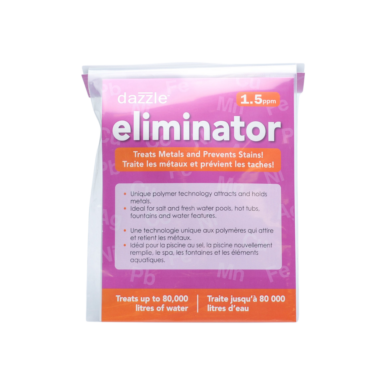 Dazzle™ Eliminator - Treats Metals and Prevents Stains! (1.5 ppm)