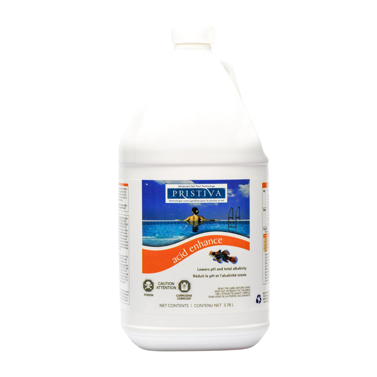 Pristiva® Acid Enhance - Safer Liquid Acid for Lowering pH and Total Alkalinity in a Salt Pool