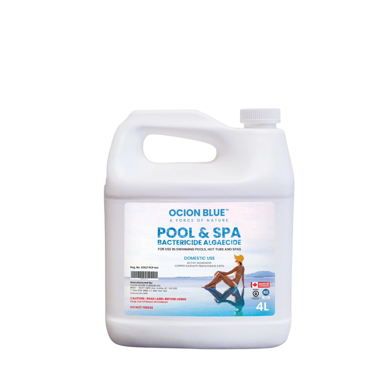 Ocion Blue - Pool & Spa Bacterial Algaecide