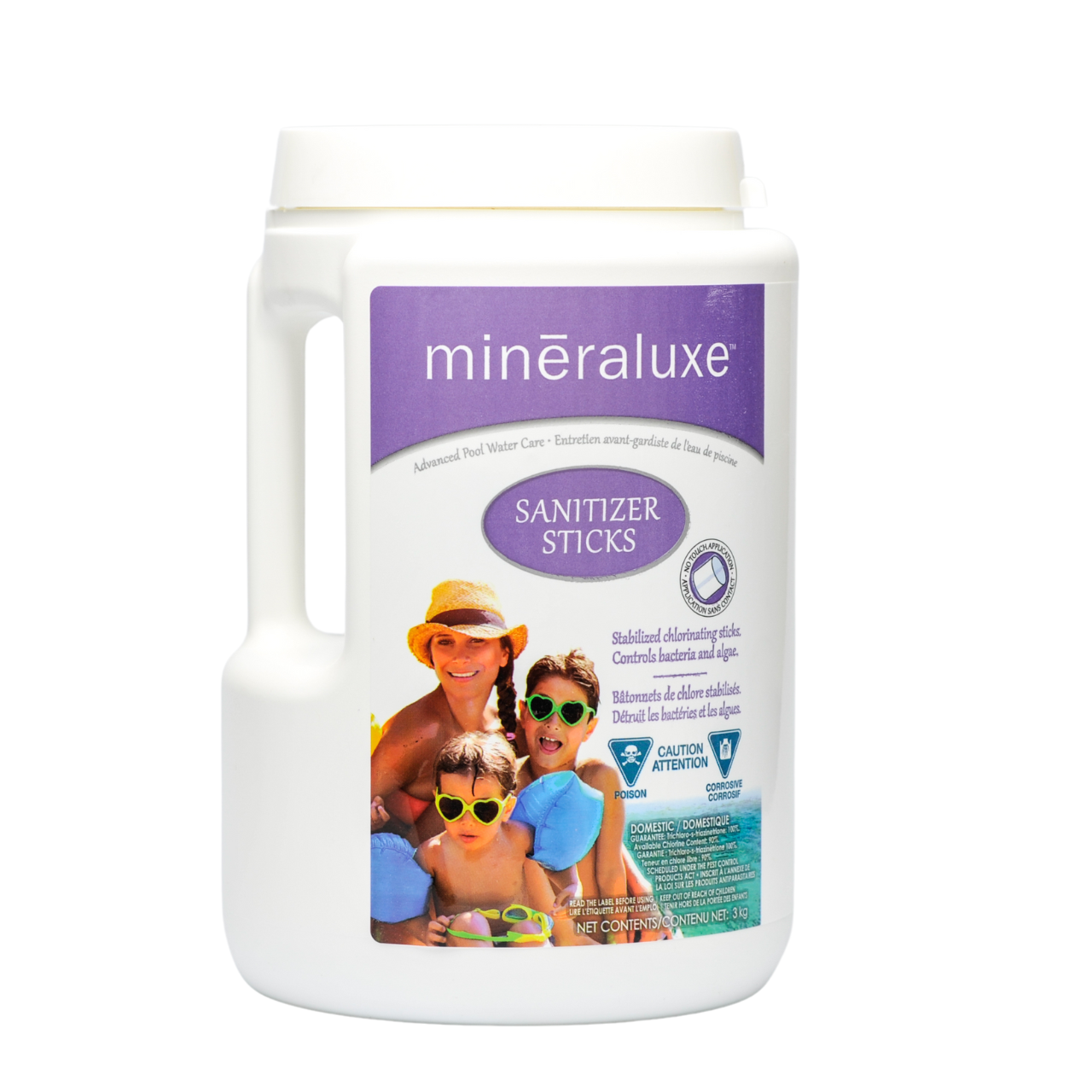 Mineraluxe Sanitizer Sticks - Stabilized chlorinating sticks